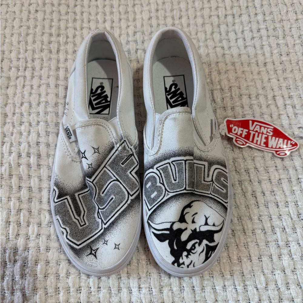 Vans USF Bulls Women’s Shoes *Handmade*